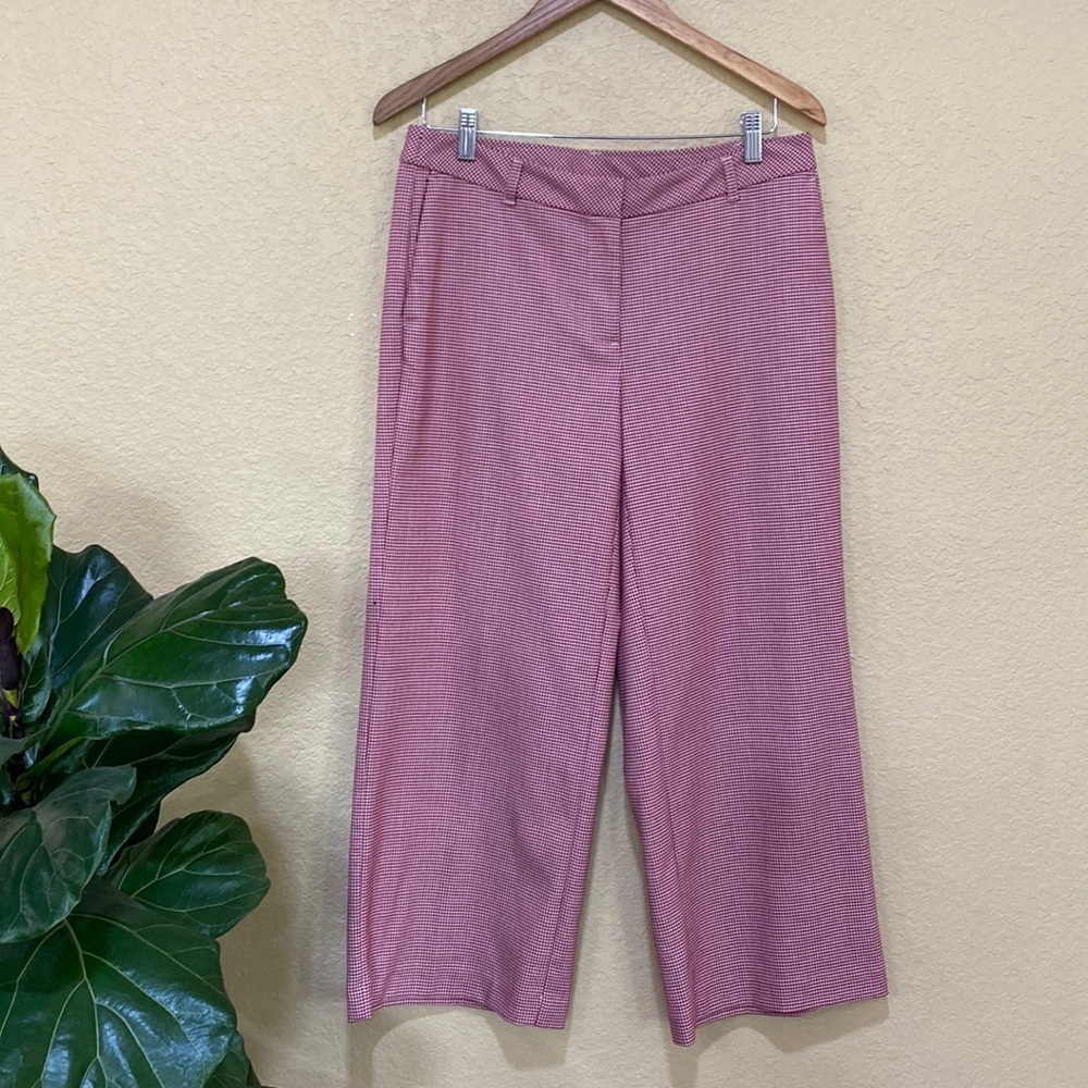 J.Jill houndstooth wide leg ankle pants
